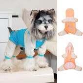 运动服外出 宠物四腿防水服泰迪四季 26春夏 DB韩范撞色防水雨衣