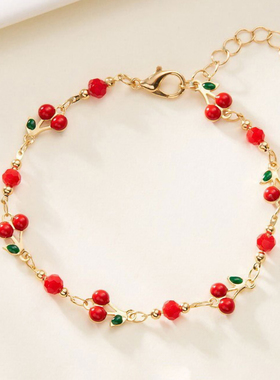 宠爱甜美樱桃手链小清新甜美