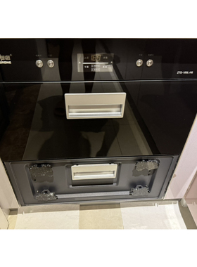 老模范嵌入式消毒柜100L-H6配件黑色钢化玻璃面板门板破碎更换