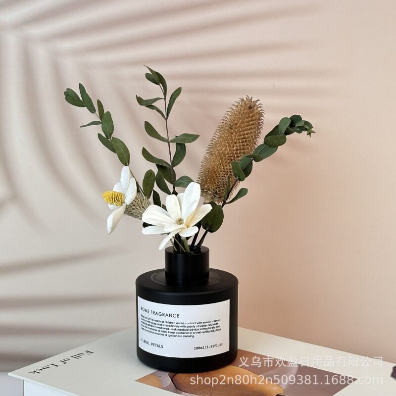 家居插花干花无火香薰精油家用藤空气芳香剂