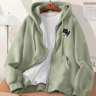 连帽卫衣外套女秋季2025新款正流行的长袖开衫外套爆好看的上衣秋