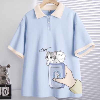 夏季2024新款爆款学生polo衫
