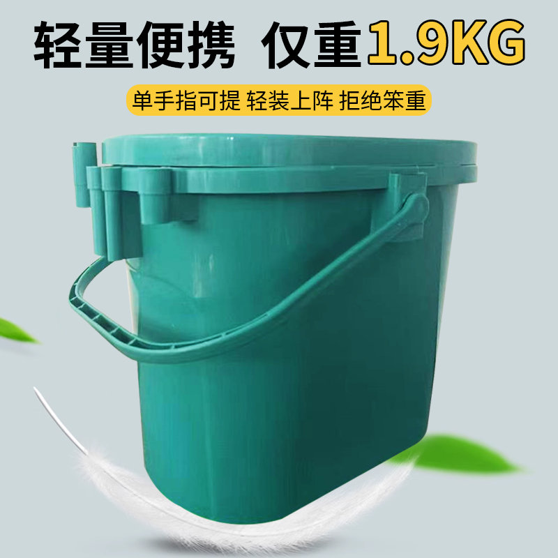 便携钓箱椭圆形钓桶多功能钓桶坐箱钓鱼桶可坐钓箱活鱼桶筏钓桶
