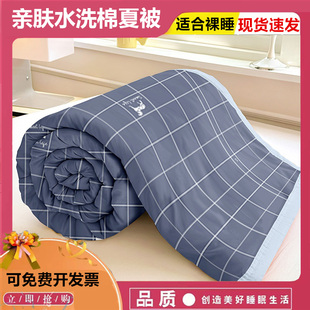 薄被子 水洗棉空调被夏凉被春秋被芯儿童学生宿舍单双人可机洗夏季