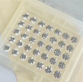 锆石7MM 001白色 美甲钻华子奥钻DIY超闪