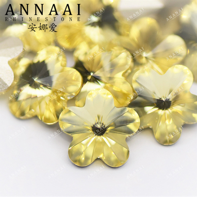 花式石 4744梅花 10mm 213淡黄  爆闪奥地利DIY