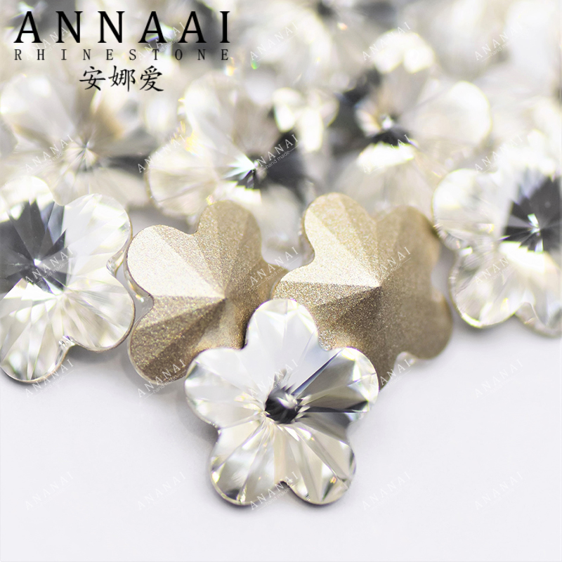 花式石 4744梅花 6MM 001白色   爆闪奥地利DIY