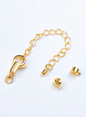 高压锅扣头尾链镶钻活口吊坠