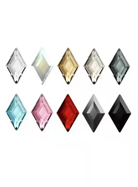 平底异形 2773菱形5x3mm  6.6X3.9超闪多尺寸美甲钻DIY奥钻华子闪
