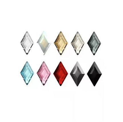 平底异形 2773菱形5x3mm  6.6X3.9超闪多尺寸美甲钻DIY奥钻华子闪