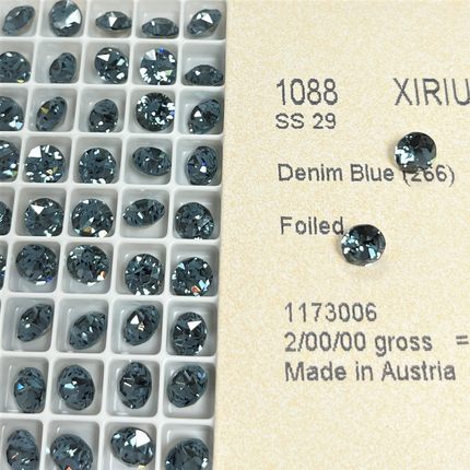 尖底钻 SS29 266牛仔蓝 美甲钻华子 DIY堆钻奥钻美甲饰品