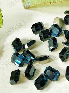 花式石 4600尖底八角 8*6MM 207墨蓝 美甲钻华子奥钻超闪穿戴