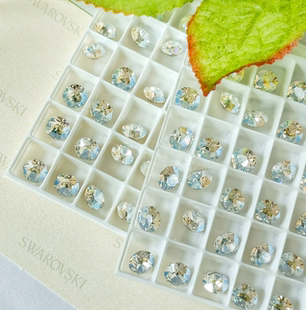 尖底钻 约7.02MM 001MOL月光白 美甲奥钻DIY华子超闪堆钻 SS34