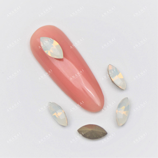 花式石 4228马眼 8x4mm 234雪蛋白 美甲钻华子超闪堆钻穿戴美甲