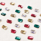 八角方形宝石美甲钻diy水晶奥地利钻元 素 3.7 2.5mm 一 平底2602