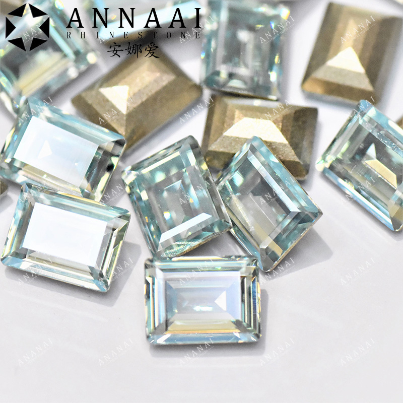 花式石 4527冰糖 361MOL浅粉蓝月光 美甲钻华子钻闪奥钻DIY饰品