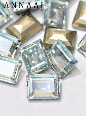 花式石 4527冰糖 361MOL浅粉蓝月光 美甲钻华子钻闪奥钻DIY饰品