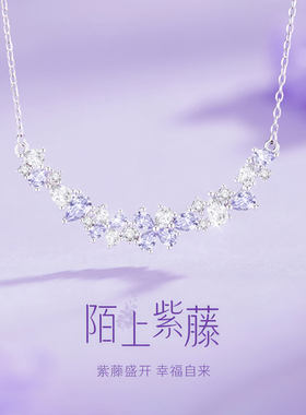 紫藤花项链高级感轻奢小众女生