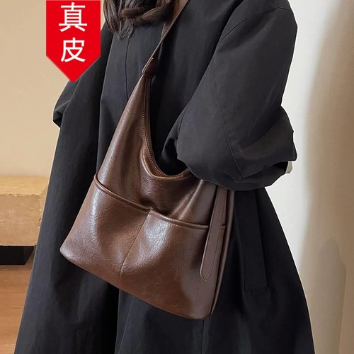 香港代购真皮单肩托特包