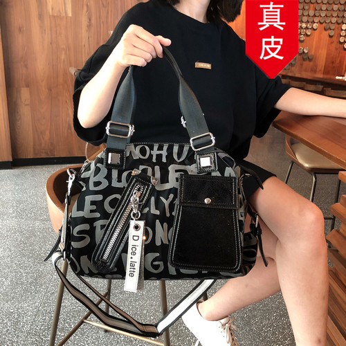 香港品牌真皮时尚大气托特包