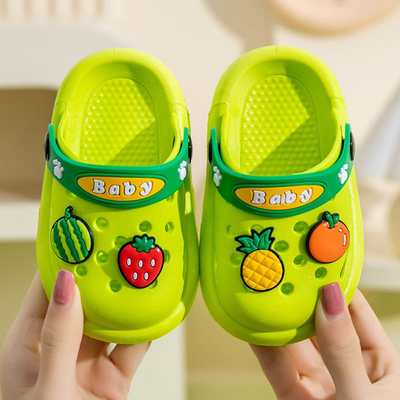 可爱水果图案宝宝洞洞鞋