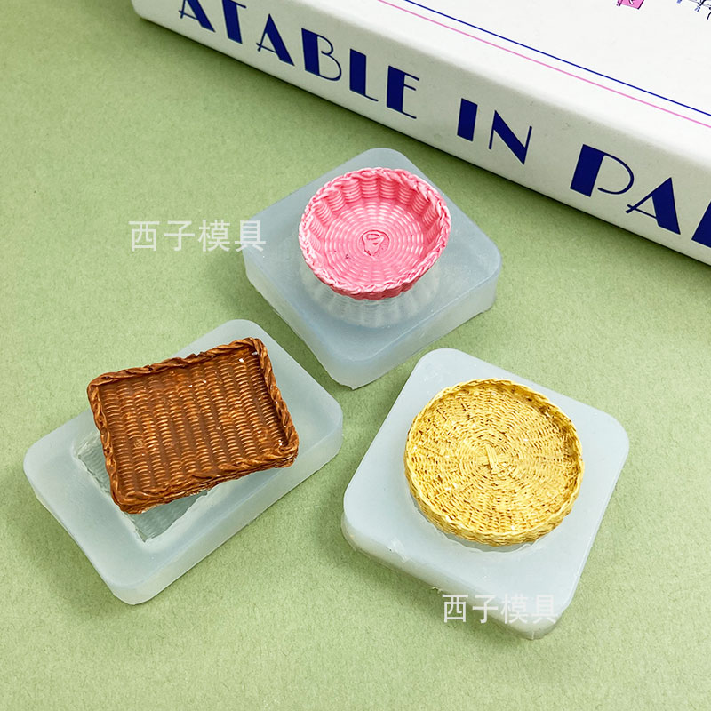 微缩食玩腾盘迷你果盘面包框