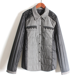 外套绒服内胆秋冬长袖 拼色保暖内衣薄款 百搭 羽绒服修身 女装