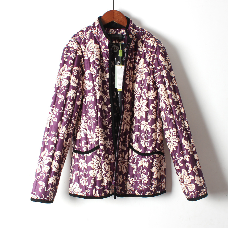 羽绒服女轻薄印花时尚内胆