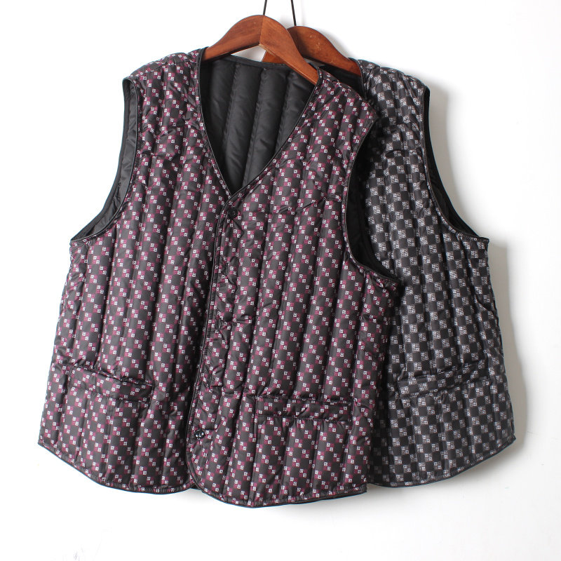 羽绒马甲男春秋冬季V领修身格子坎肩轻薄保暖内胆中老年内穿马夹,男装,羽绒马甲,淘宝优惠券,粉丝福利购,淘宝优惠卷