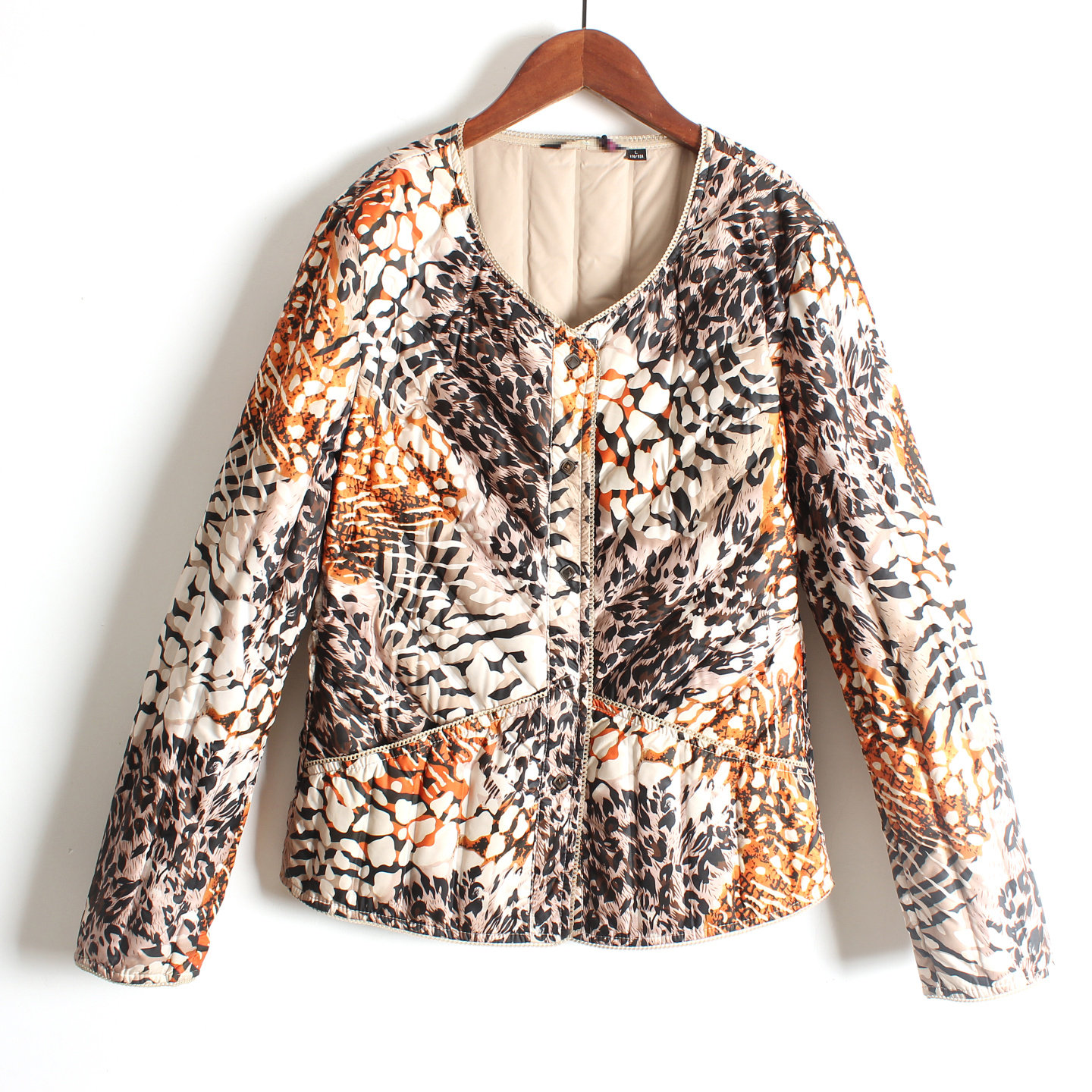 羽绒内胆女秋冬新款圆领印花轻薄无缝保暖内衣长袖修身可搭大衣潮,女装/女士精品,时尚羽绒内胆,淘宝优惠券,粉丝福利购,淘宝优惠卷