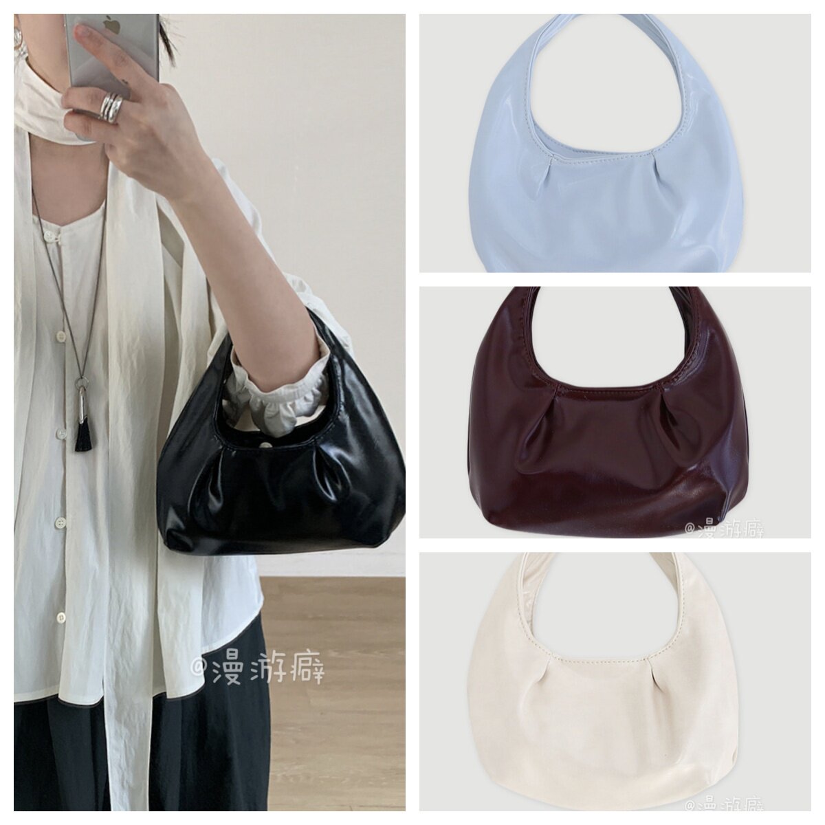 韩国26年新款 春夏daliy 迷你饺子包云朵包mini bundle bag色入