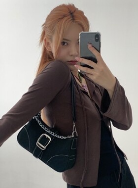 漫游癖｜韩国设计师款「Loulouseoul」Volti Chain Buckle 腋下包