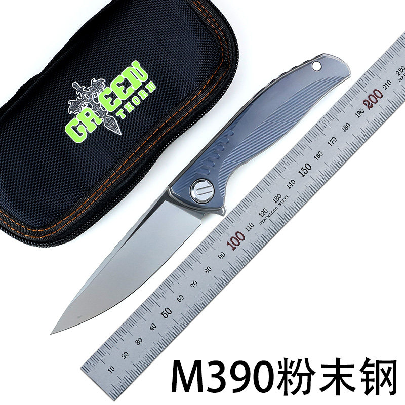 绿刺m390粉末钢高硬度锋利随身