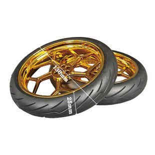 适用乐高积木摩托车轮子科技件教育MOC积木配件轮胎拼装玩具