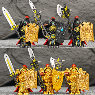 禁军天鹰终结者近卫连长利刃战锤40K第三方积木人仔暗源拼装玩具