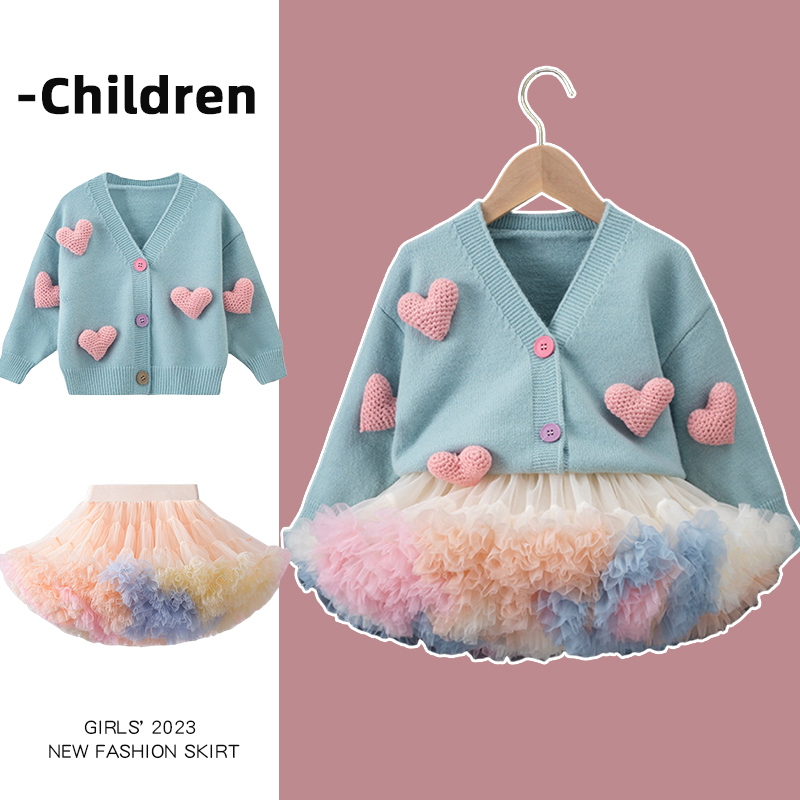 针织针织开衫Tutu.kk儿童洋气