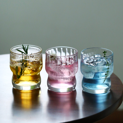 加厚冰美式咖啡杯牛奶拿铁玻璃杯设计感饮料杯威士忌洋酒杯鸡尾酒