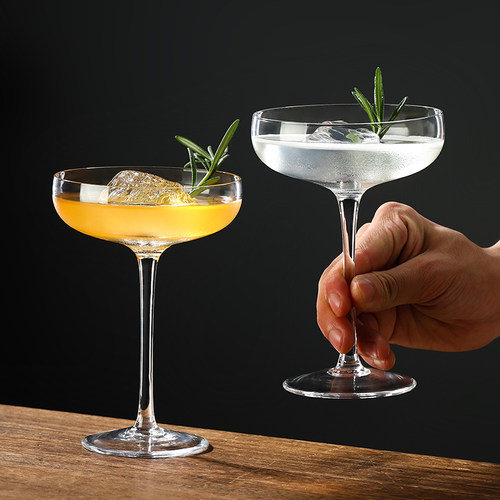酒吧新款水晶日式蝶形鸡尾酒杯马天尼杯飞碟酒杯马提尼香槟杯子