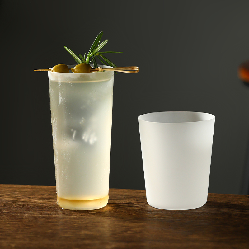 日式磨砂木村酒杯超薄海波杯柯林杯鸡尾酒杯威士忌杯冷饮品玻璃杯
