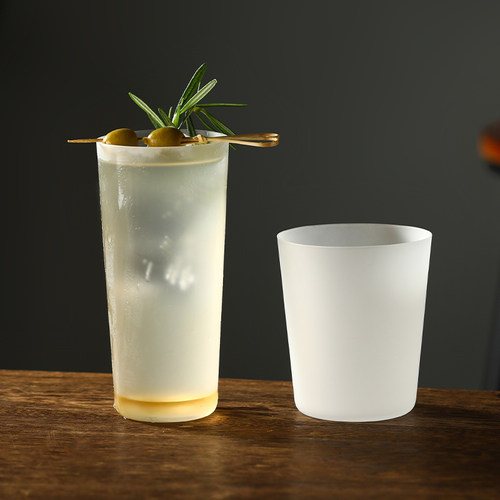 日式磨砂木村酒杯超薄海波杯柯林杯鸡尾酒杯威士忌杯冷饮品玻璃杯