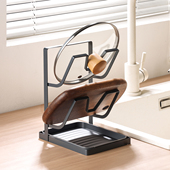 厨房锅盖架锅免打孔铲托置物架菜板多功能家用台面多层坐式 砧板架