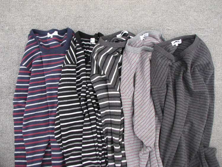 男t恤2018秋冬新款棉質磨毛圓領長袖T恤男休閑純棉打底衫潮條紋款在類目 男裝, T恤中 - 來自Buy2taobao.com提供專業的淘寶代購服務