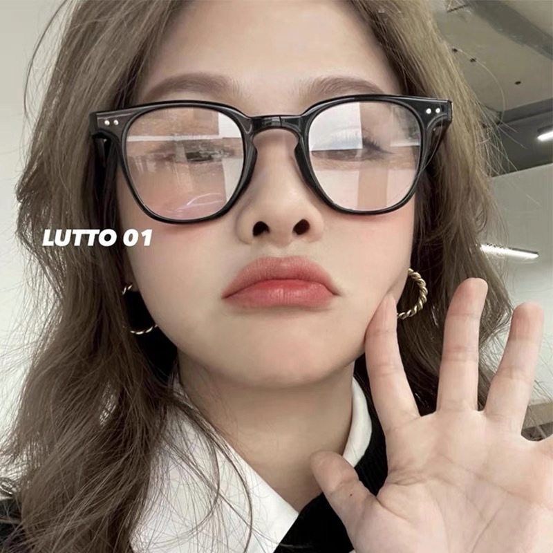 黑框眼镜女ins韩版潮素颜装饰平光镜无度数个性圆脸近视眼镜框女