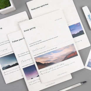 初品初品自由如风车线本软面抄笔记本文具记事本日记本子横线本