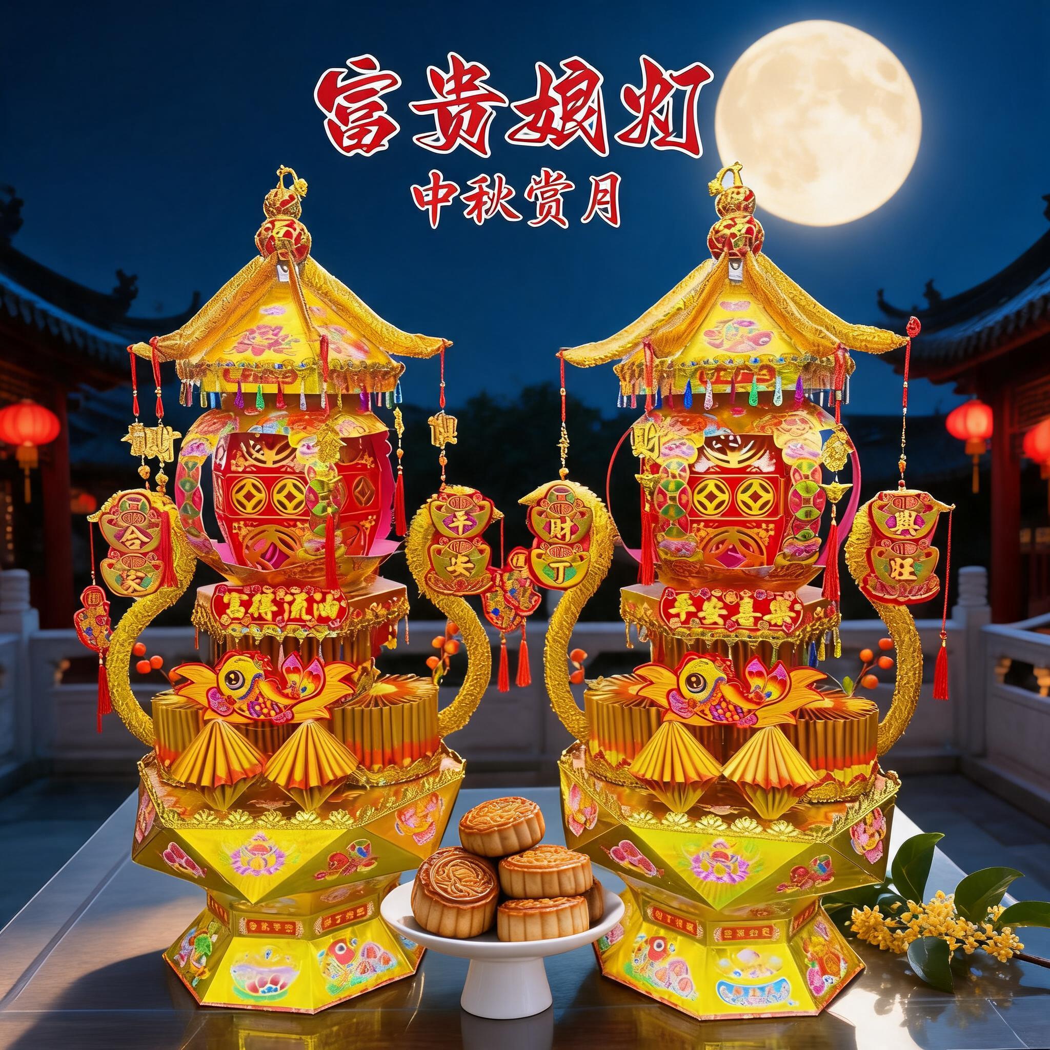 潮汕中秋富贵娘灯材料包