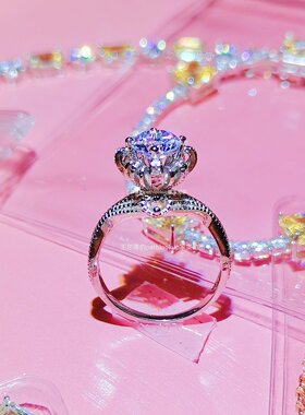 高碳钻甜美高贵典雅测试推荐戒指
