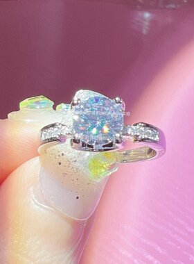 女高碳钻淑女小蛮腰修饰手型戒指