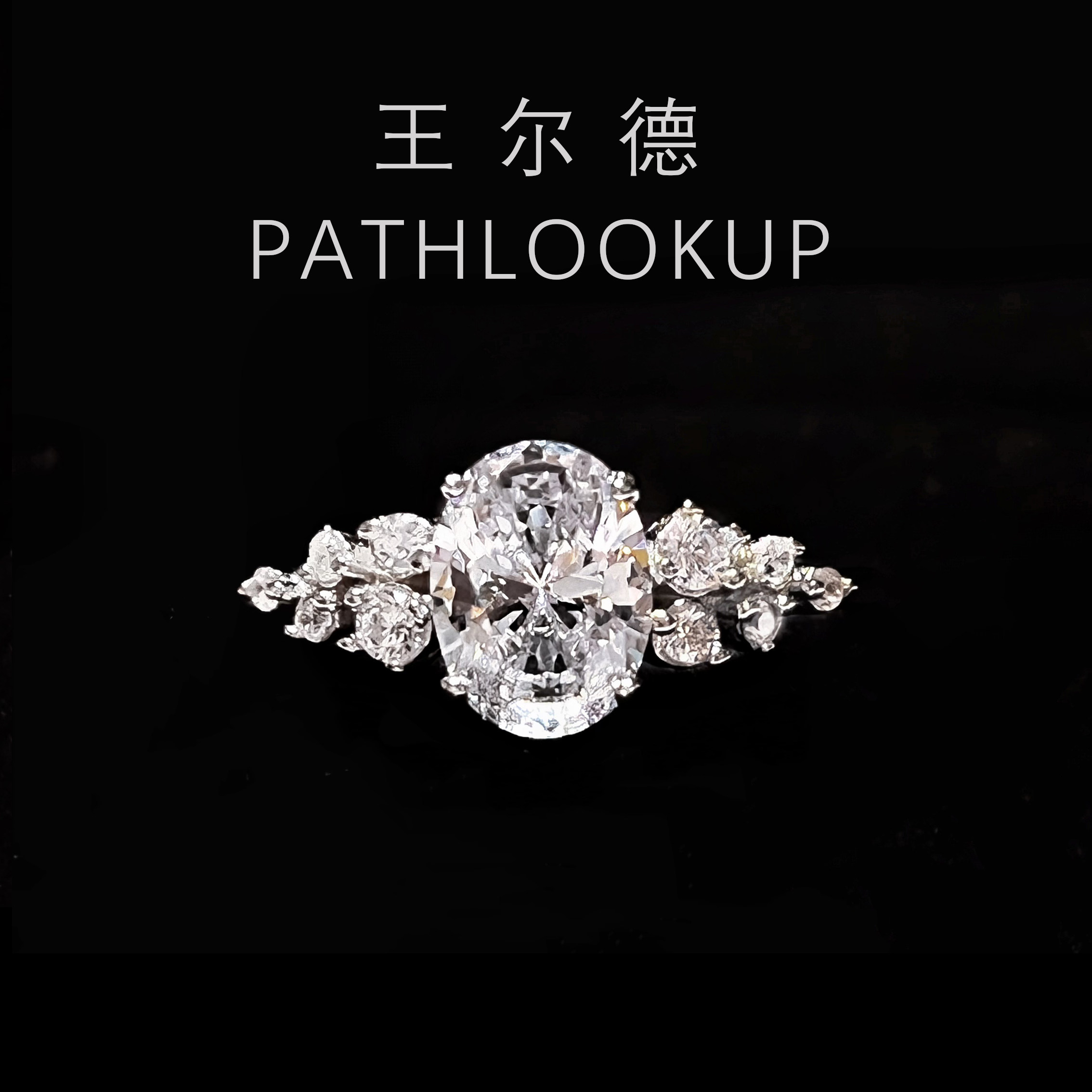 S925纯银柏林情书1克拉椭圆