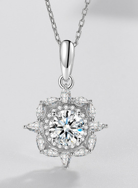 小众八芒星镀18k饰品礼物项链