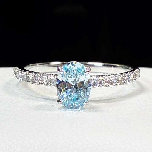 PATHLOOKUP通体银小鸽子蛋戒指